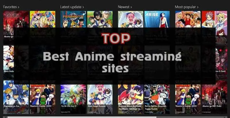 Anime streaming websites